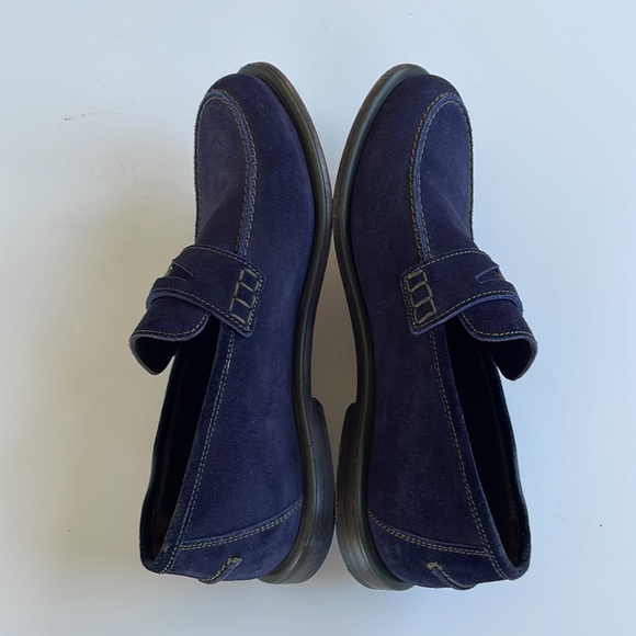 Jimmy Choo Mens Blue Suede Loafers 39 1/2 - Picture 9 of 15